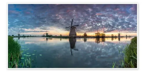 Kinderdjik Panorama windmills Netherlands de Dennis Stracke