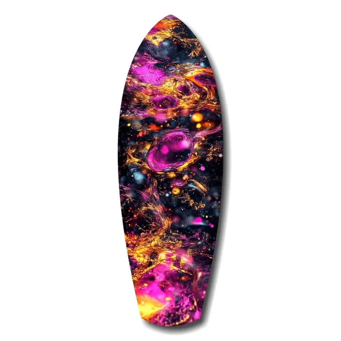 Kinetic Cosmos Glass Wall Art – 12 » X 35 «