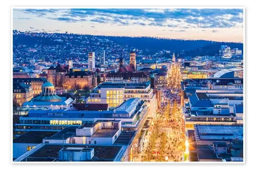 King street in Stuttgart de Dieterich Fotografie