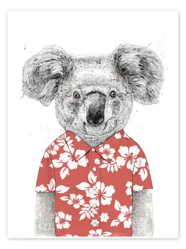 Koala con camisa hawaiana de Balazs Solti