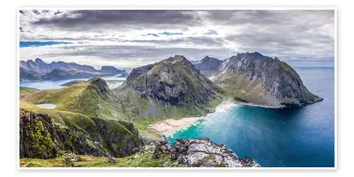 Kvalvika Bay on Lofoten Islands, Norway de Sascha Kilmer