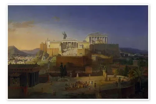 La acrópolis de Atenas, 1846 de Leo von Klenze ARTOTHEK