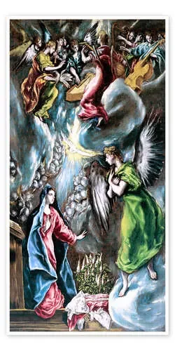 La Anunciación de Dominikos Theotokopoulos (El Greco) Master Collection