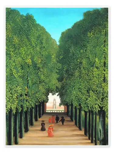 La avenida en el parque en Saint-Cloud de Henri Rousseau Master Collection