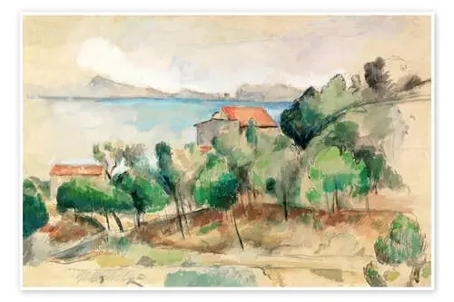 La baie de L‘Estaque de Paul Cézanne Master Collection
