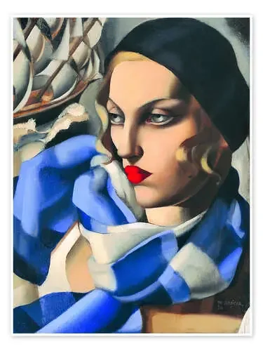 La bufanda azul de Tamara de Lempicka