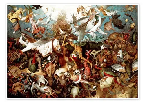 La cascada de los ángeles rebeldes de Pieter Brueghel d.Ä. Master Collection