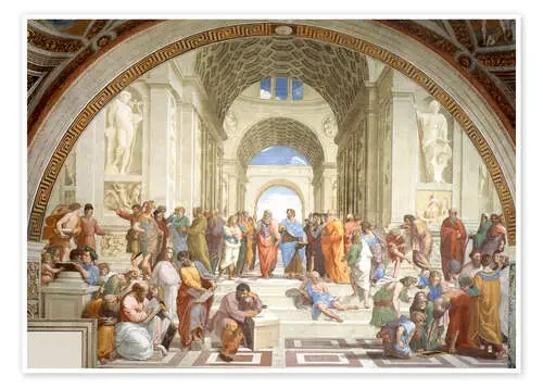 La escuela de Atenas de Raffael Master Collection