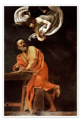 La inspiración de san Mateo de Michelangelo Merisi (Caravaggio) Master Collection