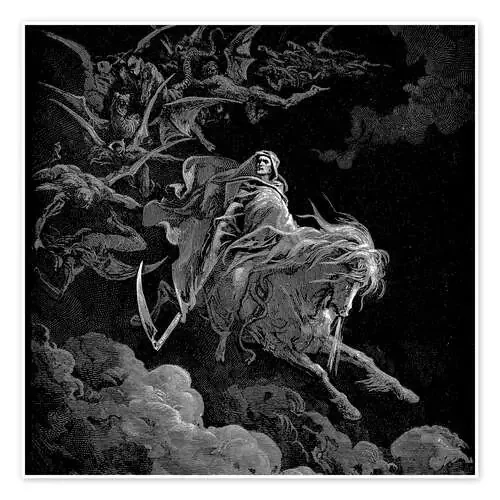 La Muerte sobre un caballo pálido de Gustave Doré Master Collection