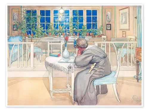 La noche antes del viaje a Inglaterra de Carl Larsson Master Collection