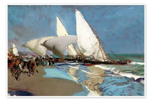La playa de Valencia de Joaquín Sorolla y Bastida Master Collection