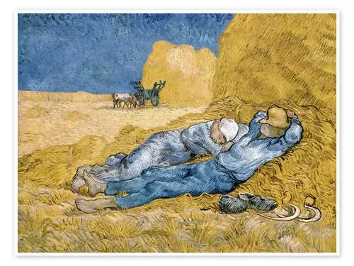 La siesta de Vincent van Gogh Master Collection
