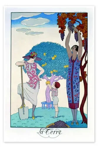 La tierra, 1925. de Georges Barbier Bridgeman Images