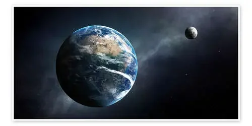 La Tierra y la Luna desde el espacio de Johan Swanepoel