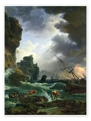 La tormenta de Claude Joseph Vernet Bridgeman Images