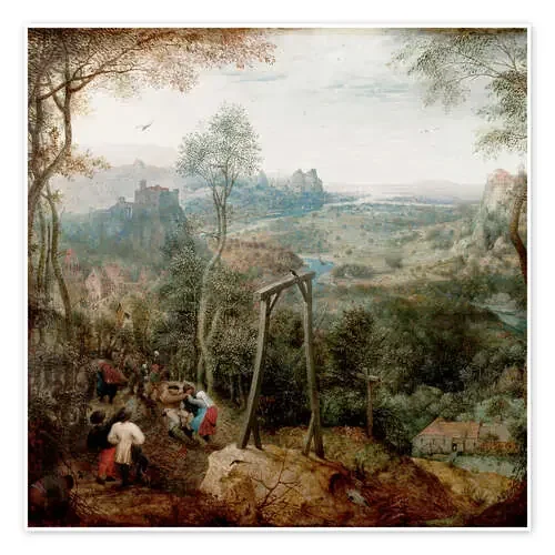 La urraca sobre el cadalso de Pieter Brueghel d.Ä. Master Collection