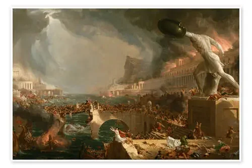 La vida del Imperio (Destrucción) de Thomas Cole Master Collection
