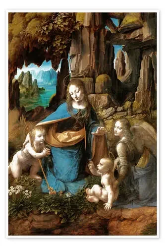 La Virgen en las rocas I de Leonardo da Vinci Master Collection