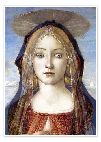 La Virgen y el niño con san Juan (detalle) de Sandro Botticelli Master Collection