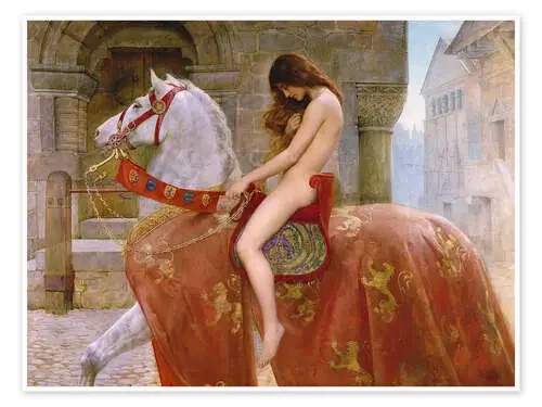 Lady Godiva (detalle) de John Collier Master Collection