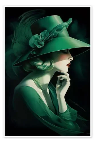 Lady in Green II de Michael artefacti
