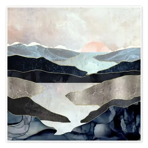 Lago de montaña azul de SpaceFrog Designs