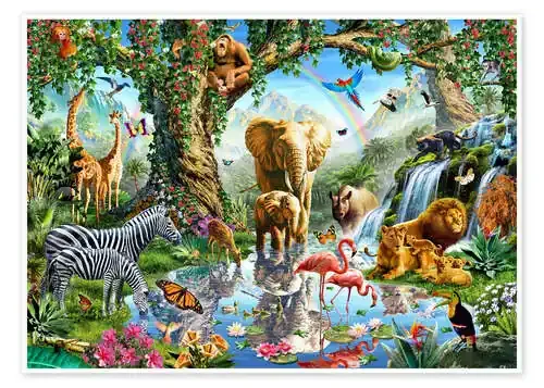 Lago en la selva de Adrian Chesterman MGL Licensing