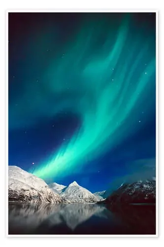 Lago Portage y aurora boreal de Daryl Pederson Design Pics