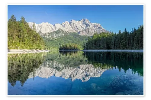 Lake Eibsee with Mount Zugspitze de Dieter Meyrl