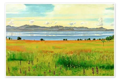 Lake Geneva from Saint-Prex de Ferdinand Hodler akg-images