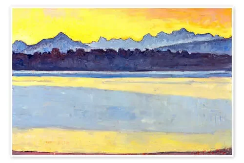 Lake Geneva w. Mount Blanc de Ferdinand Hodler akg-images