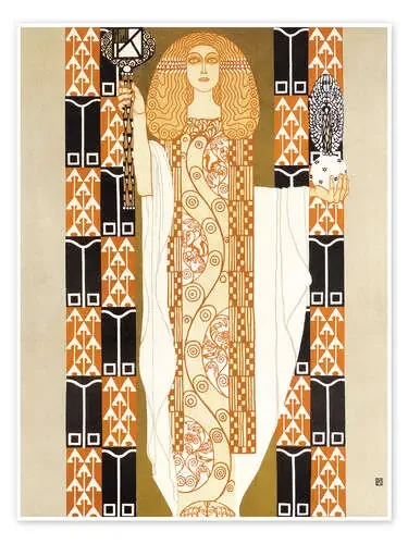 Lámina rusa (detalle) de Koloman Moser Master Collection