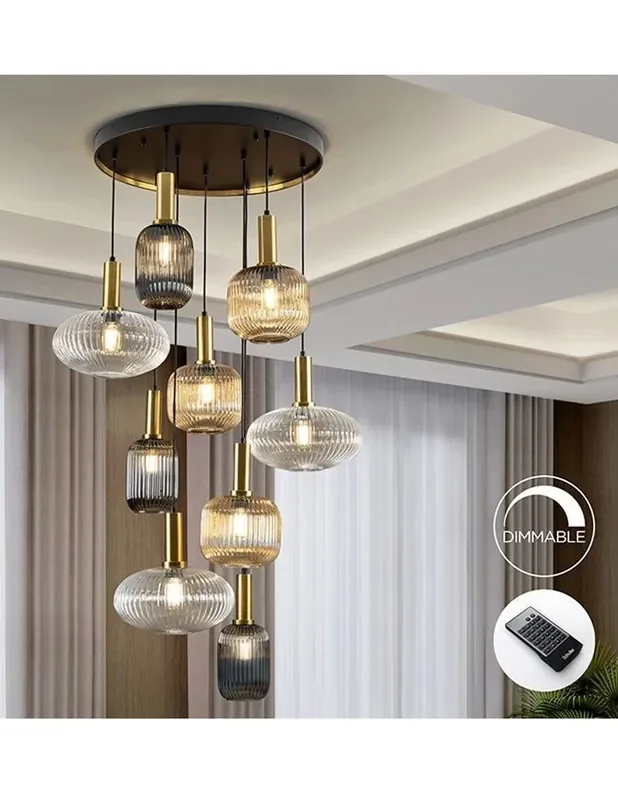 Lámpara 9 Luces Dimable Norma Schuller