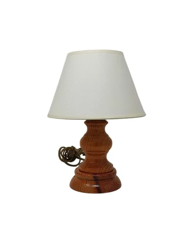 Lámpara de Mesa Miel con Pantalla de Tela