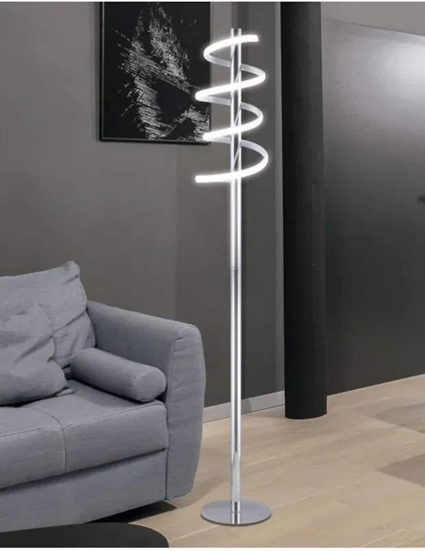 Lámpara de Pie Espiral Led