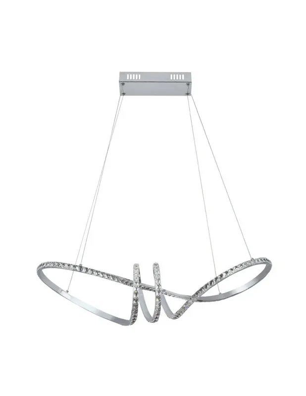 Lámpara Led 4000K de Metal y Cristal