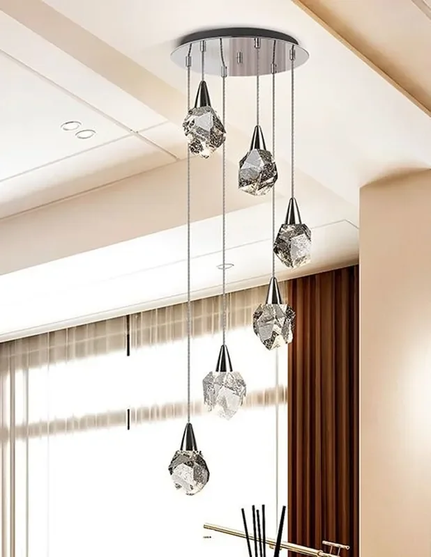 Lámpara Plafón 6 Luces AQUARIA Cromo Schuller