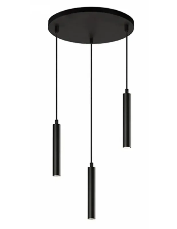 Lámpara Plafón con Cilindros 22 cm para Bombilla