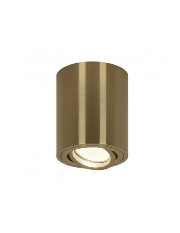 Lámpara Plafón Pequeño Orientable Dorada