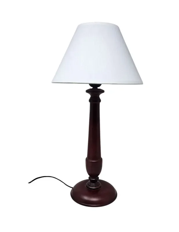 Lámpara Sobremesa Madera Alta