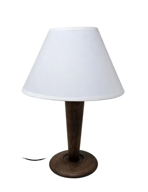 Lámpara Sobremesa Madera Columna Lisa