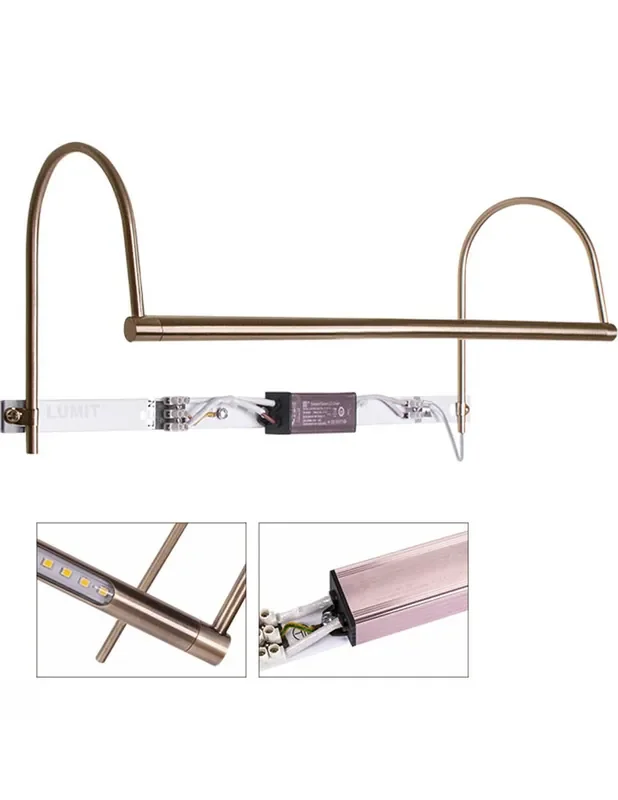 Lámparas Cuadros LED Cuero 3 Medidas