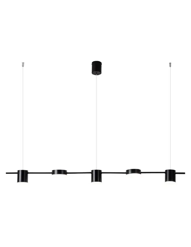 Lámparas Led Negra Arenada 5 Luces