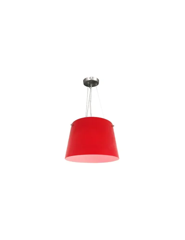 Lámparas Techo Colgantes Tulipa Cristal Roja
