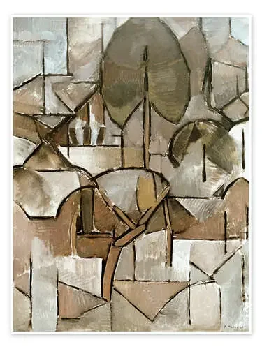Landscape with trees de Piet Mondrian akg-images