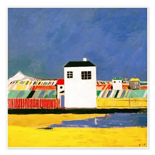 Landscape with White House de Kasimir Sewerinowitsch Malewitsch akg-images