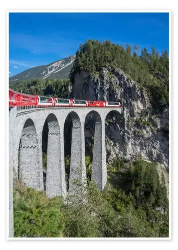 Landwasser Viadukt, Filisur, Graubunden, Swiss Alps, Switzerland, Europe de Angelo Cavalli Robert Harding