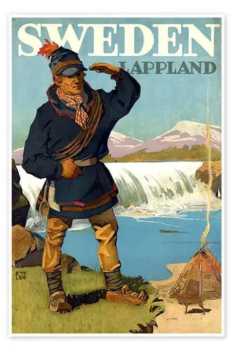 Lapland, Sweden de Vintage Travel Collection