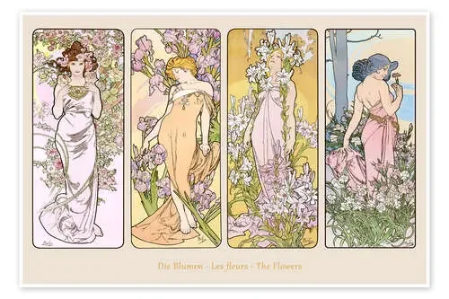Las flores de Alfons Mucha Master Collection